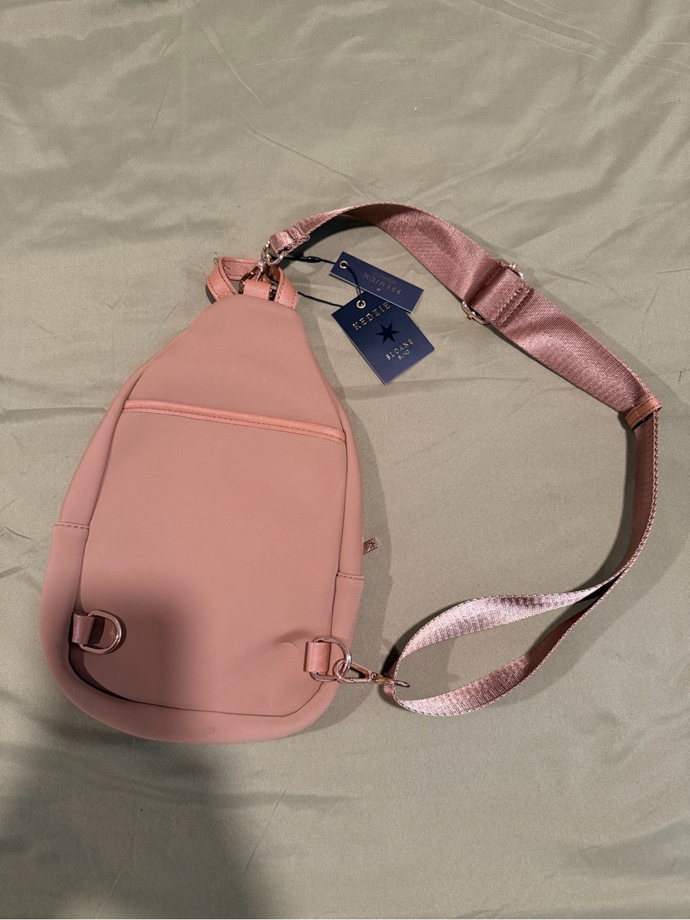 Tan Sling Crossbody Bag